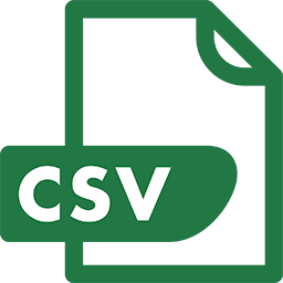 Excel csv icon