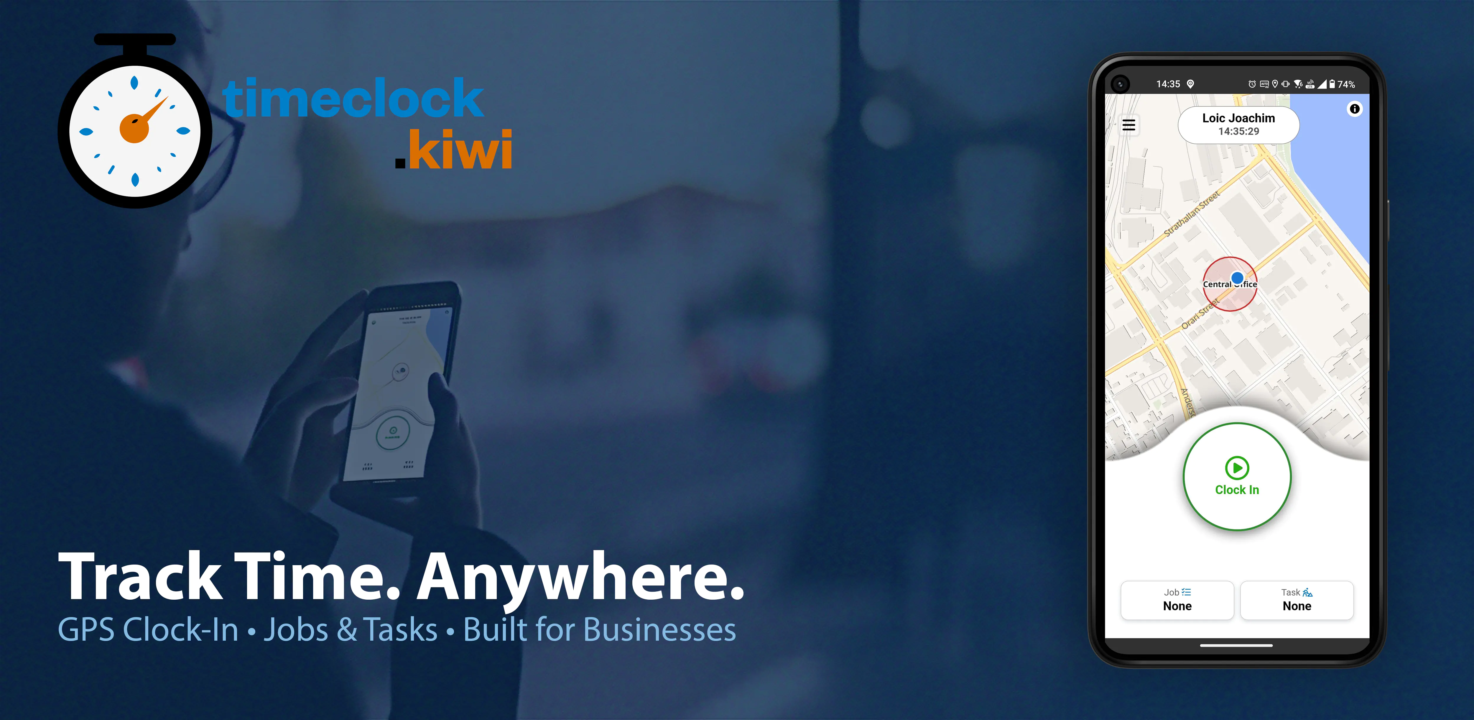 Timeclock.Kiwi feature graphic